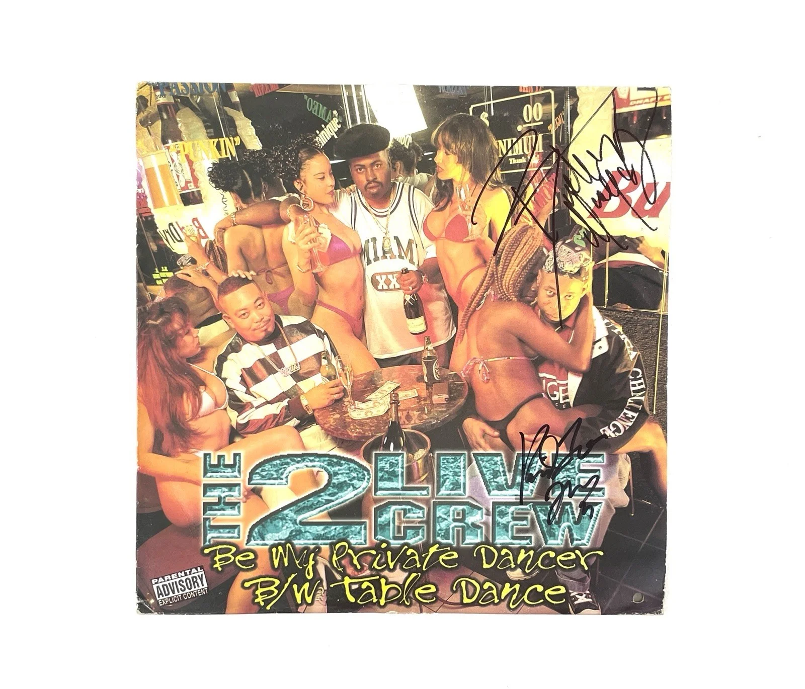 The 2 Live Crew Signed Vinyl Record Fresh Kid Ice Mark Ross ACOA Rap Hip Hop, изображение 5