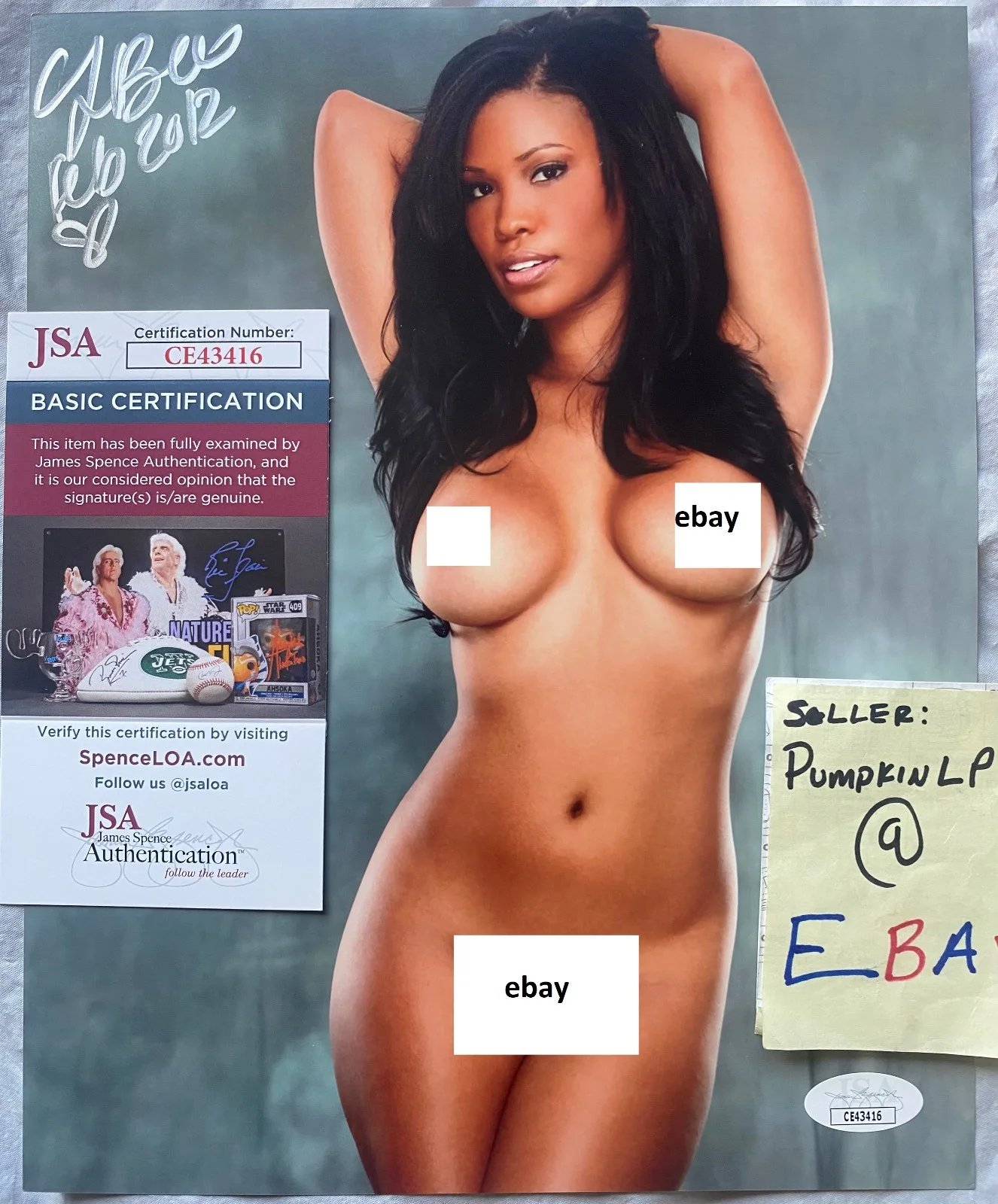 Leola Bell — Leola Bell Signed 2012 Playboy Playmate 8X10 Photo JSA COA, изображение 3