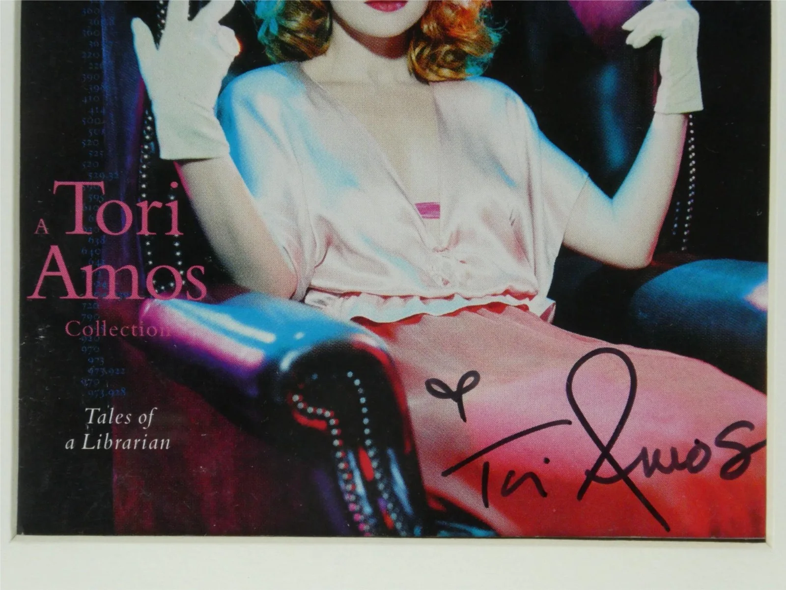 Tori Amos Signed CD Cover Tales from a Librarian Framed Matted DVD JSA COA, изображение 4