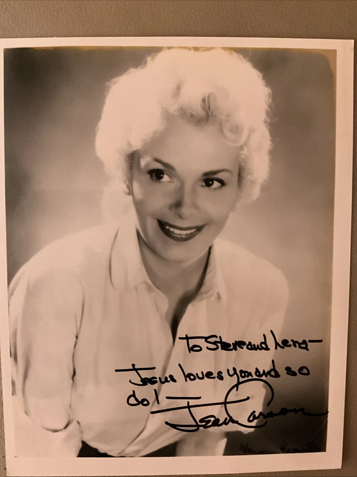 Jean Carson — Jean Carson (Andy Griffin Show) Signed Inscribed 8x10 Autograph Photo B&W, image 4