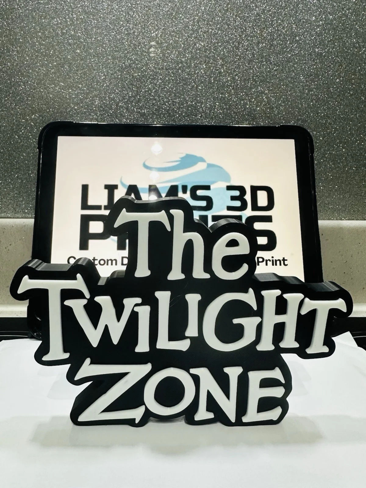 Decorative The Twilight Zone TV Show Self Standing logo display Room, image 2