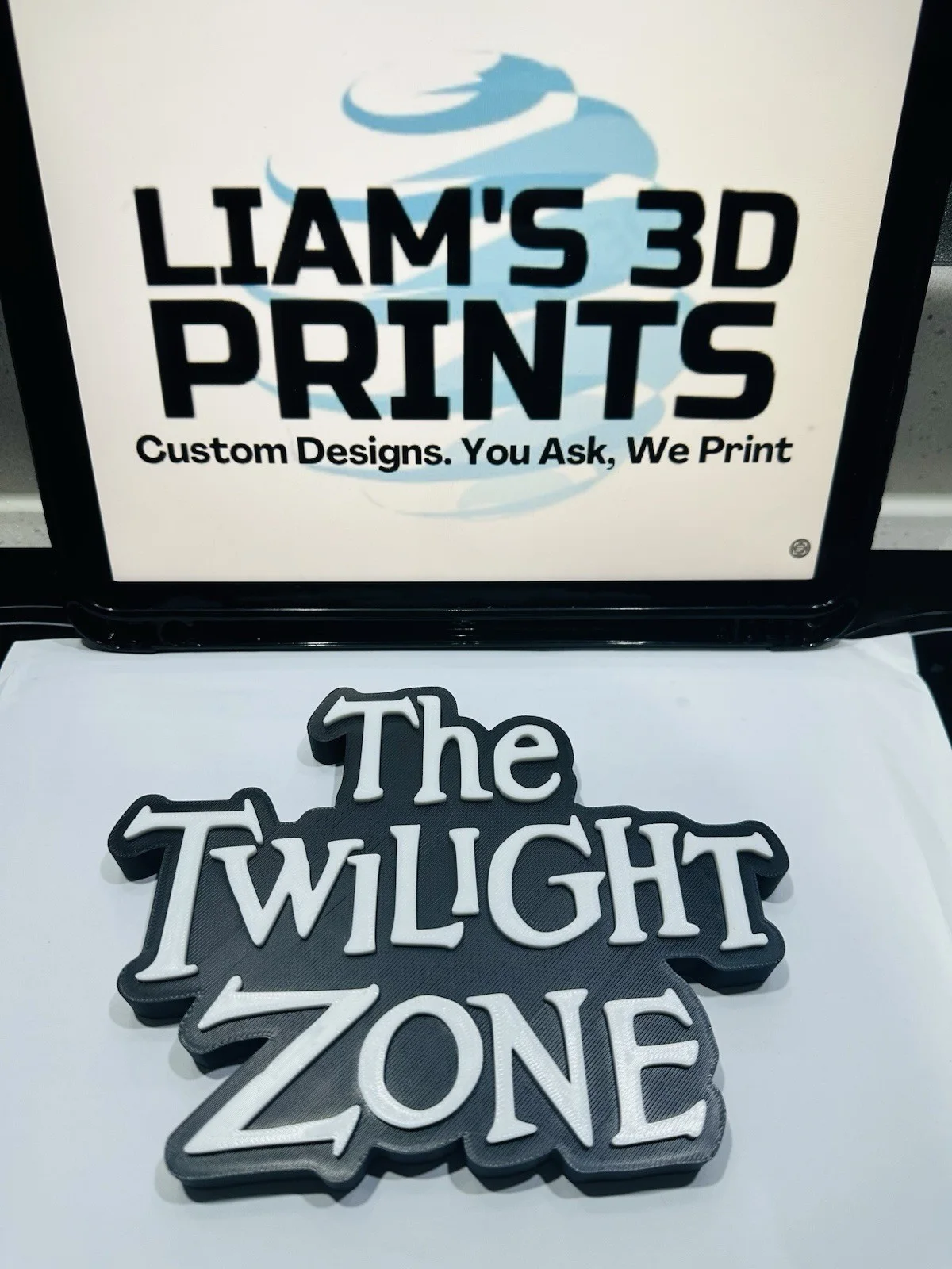 Decorative The Twilight Zone TV Show Self Standing logo display Room, image 4