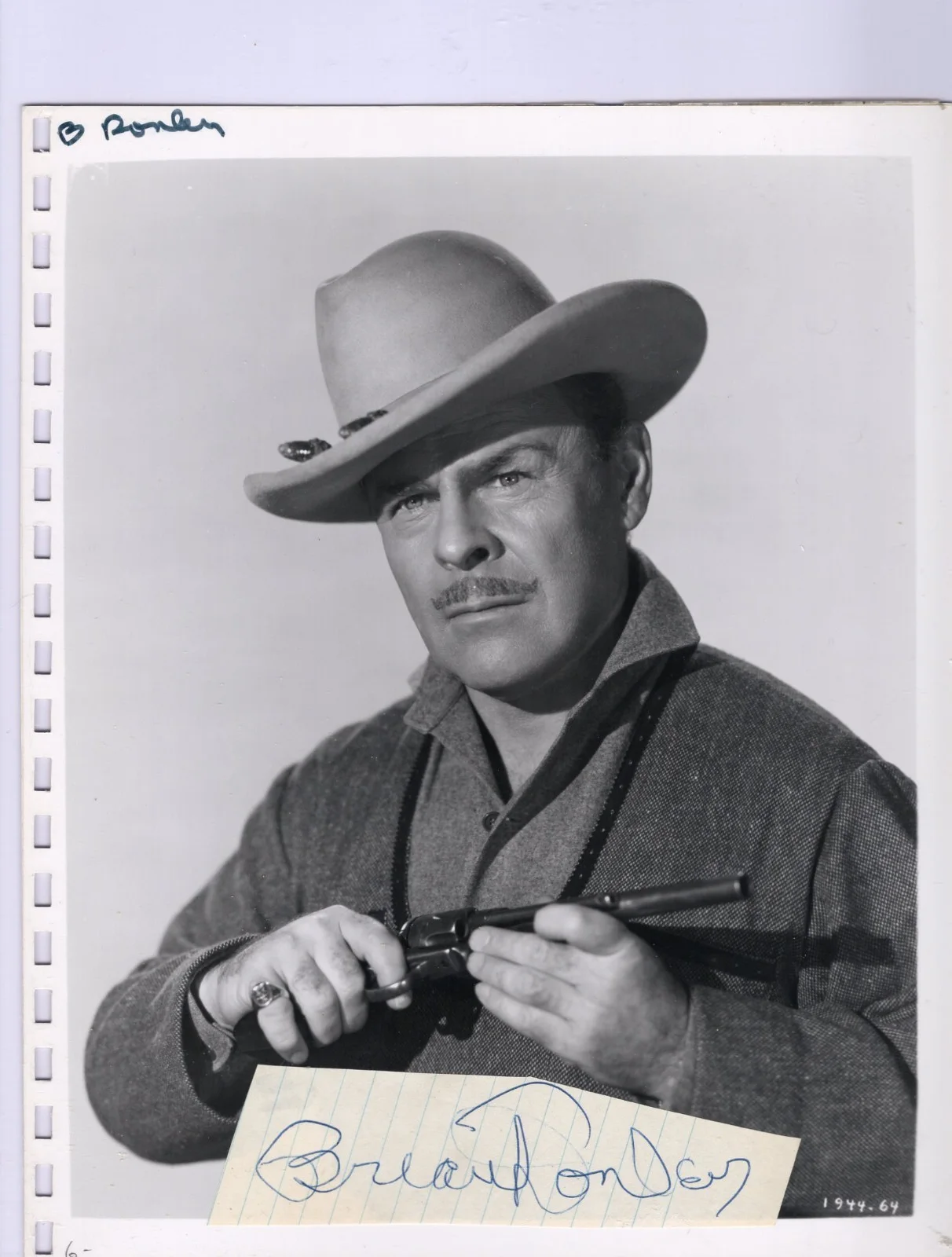 Brian Donlevy — Photograph BRIAN DONLEVY Signed Autograph 8 x10