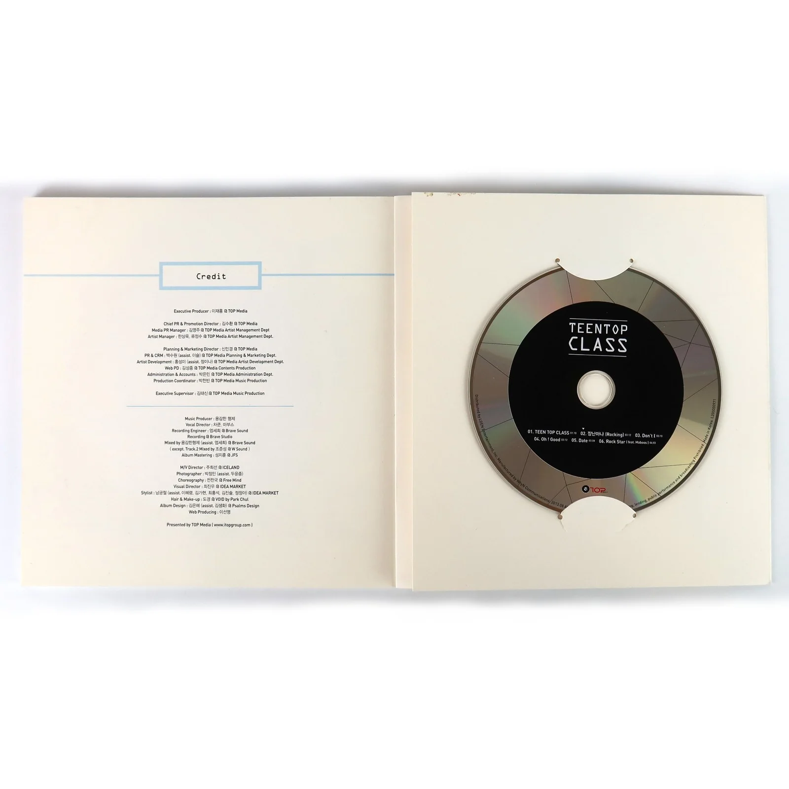 Teen Top - Class Signed Autographed Mini Album CD K-Pop 2013 Teentop, изображение 3
