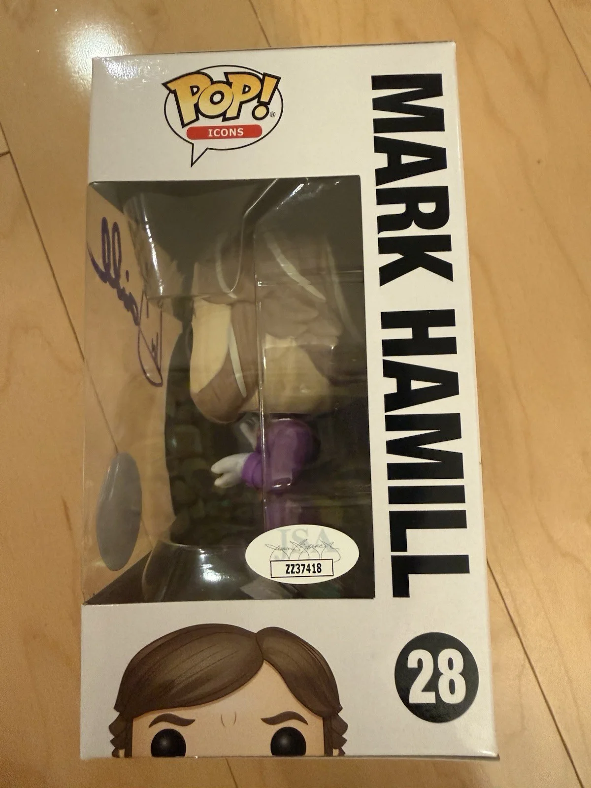 Mark Hamill — Mark Hamill signed Funko Pop 28 the Joker Batman autographed JSA /official Pics, изображение 3