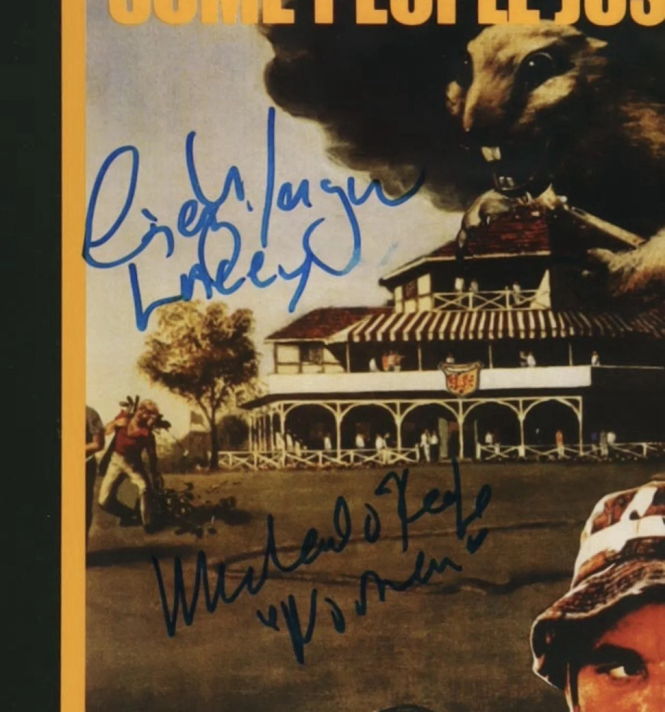Chevy Chase, Cindy Morgan, Michael O'Keefe — Caddyshack Signed Quote Collage Framed 19x35 Morgan O’Keefe Autograph, image 2