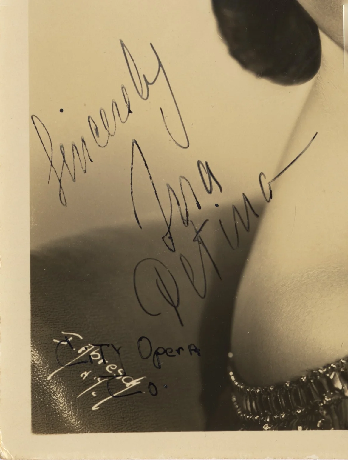 Irra Petina Signed Metropolitan Opera Portrait 1950 Inscribed 8x10 Photo Rare, изображение 3