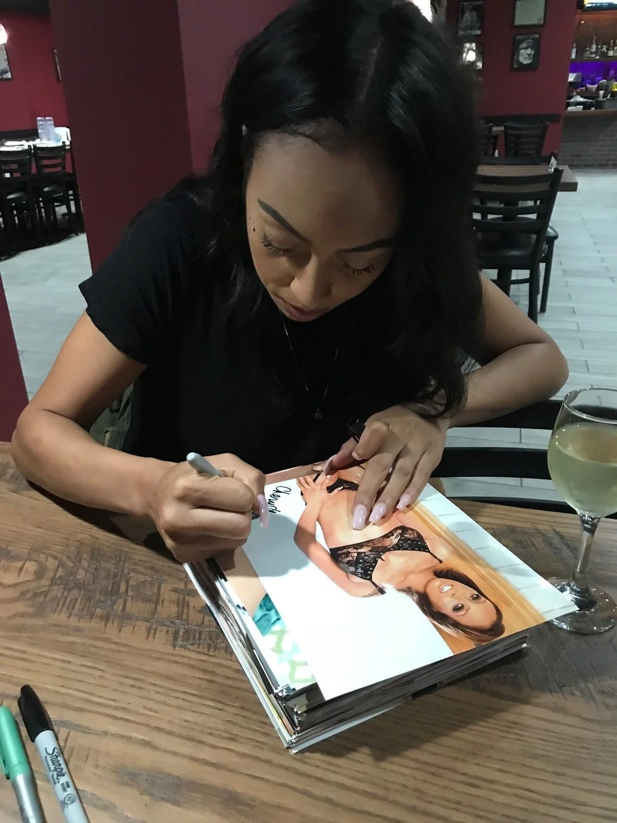 Cherry Hilson Sexy Hott Look Signed 8x10 Photo Porn Star COA Proof 78, image 2
