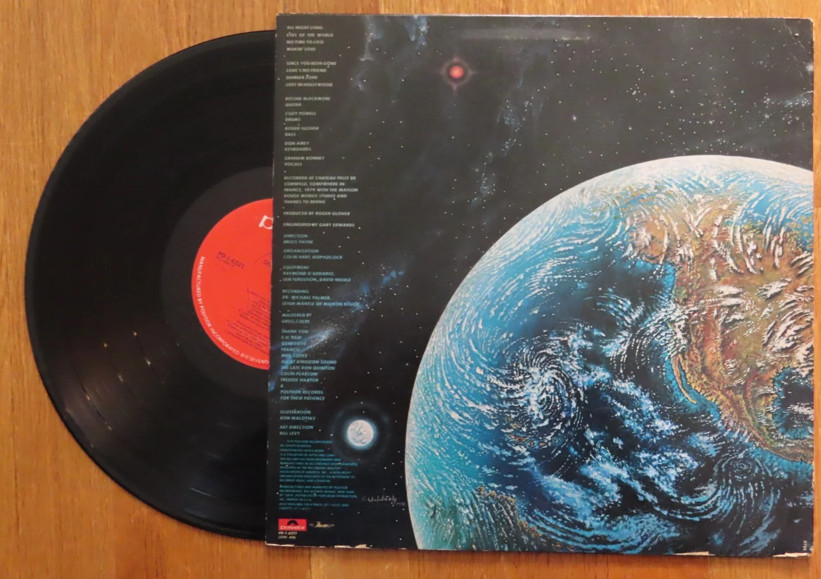 GRAHAM BONNETT signed RAINBOW "Down to Earth" 1979 Record / Album COA, image 3