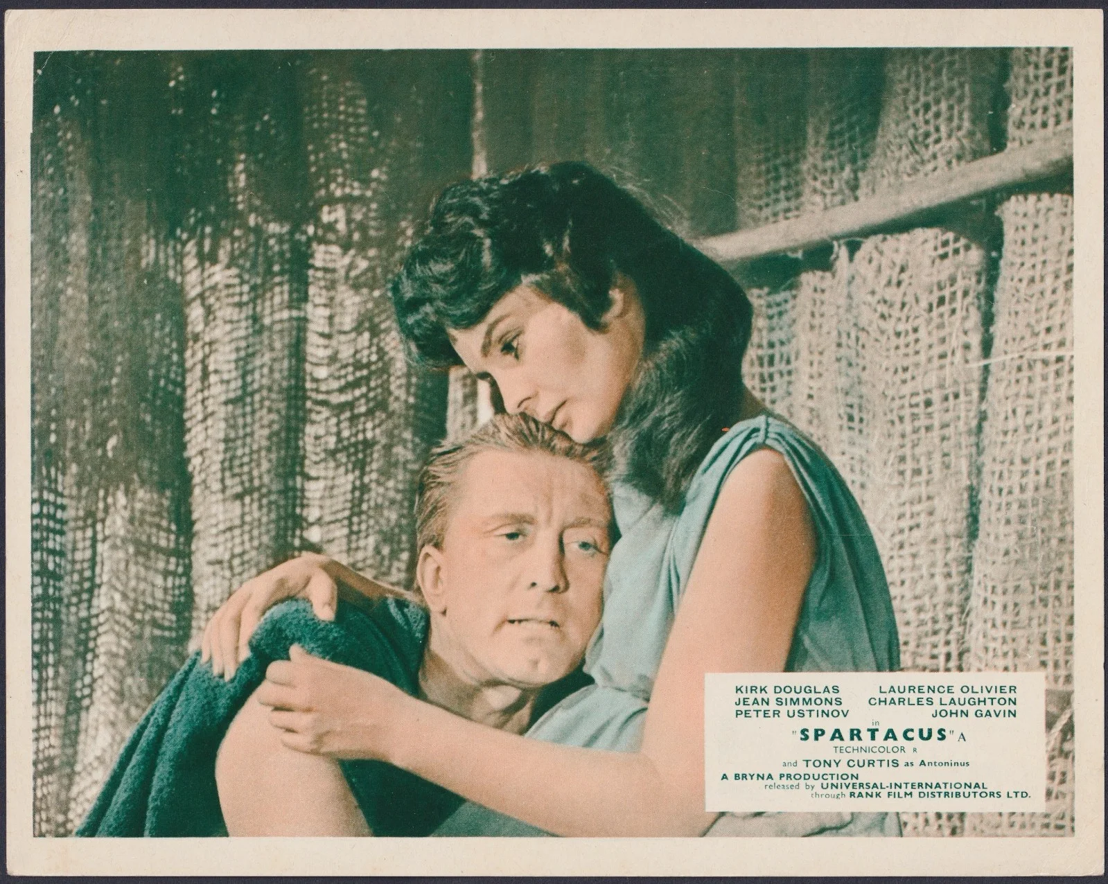 Spartacus 5x ORIGINAL UK FOH Lobby Cards Kirk Douglas Kubrick Olivier 1960, изображение 2