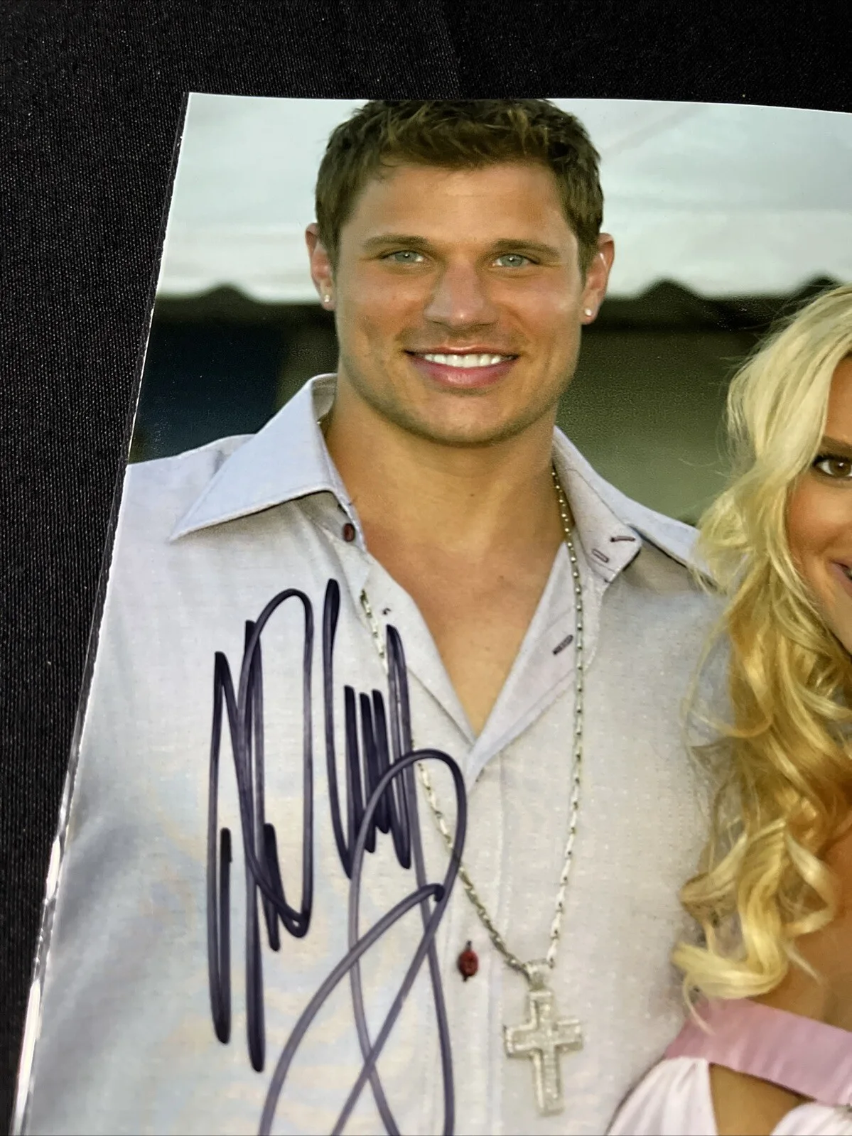NICK LACHEY SIGNED AUTOGRAPH Jessica Simpson 8x10 PHOTO PICTURE COA Rare, изображение 2