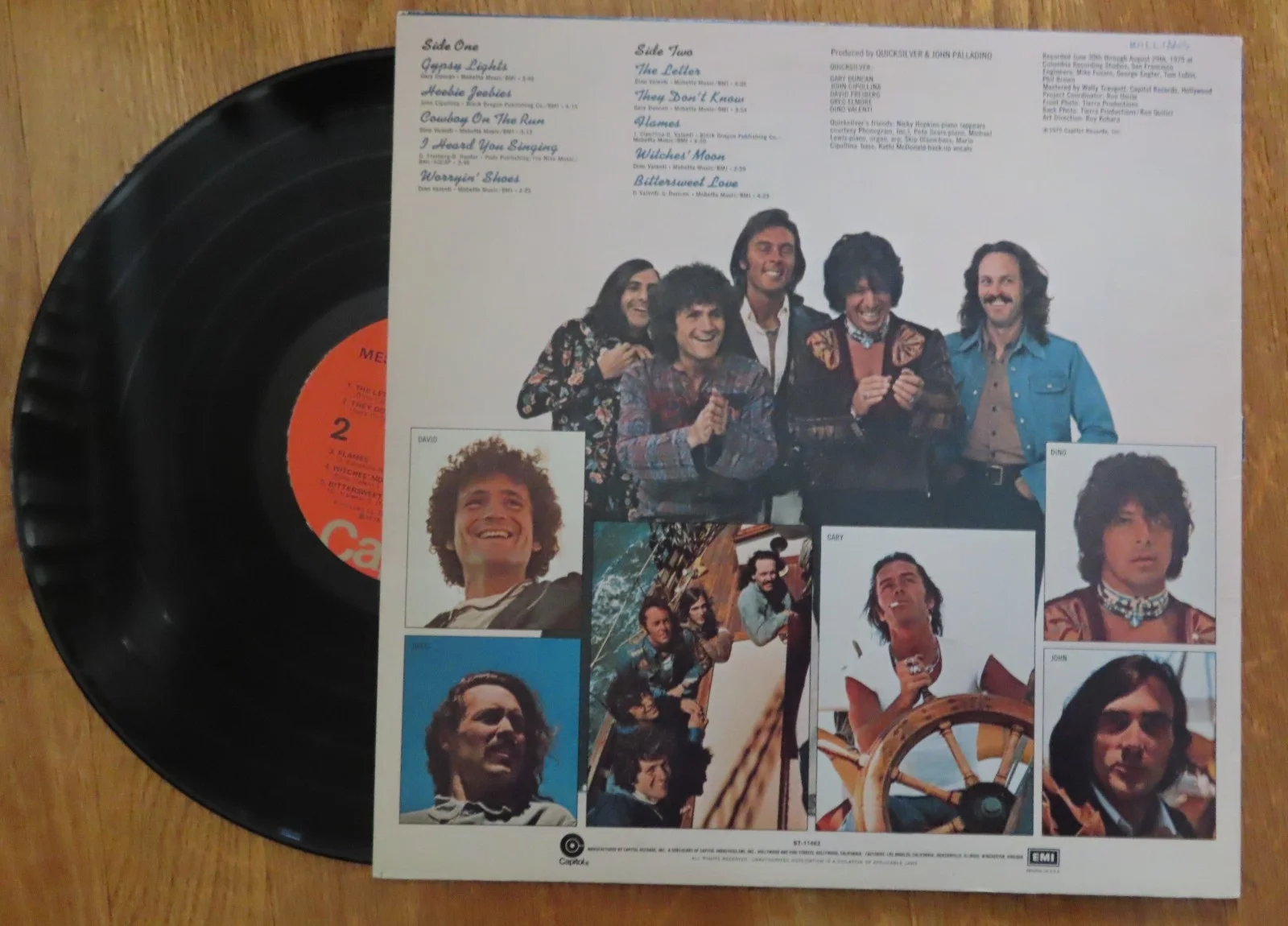 DAVID FREIBERG Quicksilver Messenger Service signed SOLID SILVER Album STARSHIP, image 3