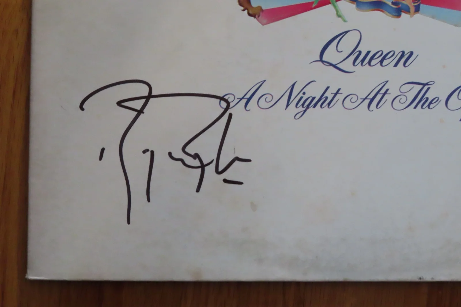 ROGER TAYLOR signed QUEEN "A Night at the Opera" 75 Record PSA Bohemian Rhapsody, изображение 2