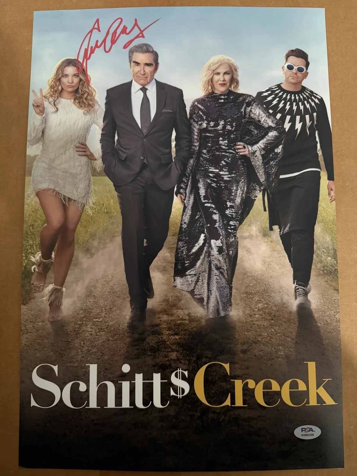 Eugene Levy Signed Schitt's Creek American Pie 12x18 Poster autograph PSA COA, изображение 2