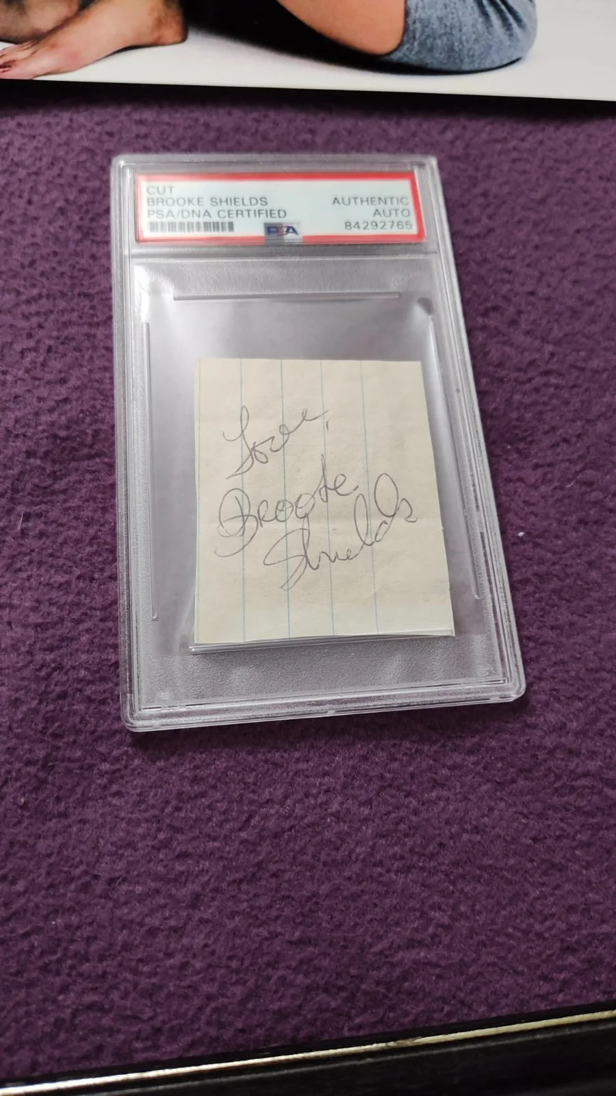 Brooke Shields — BROOKE SHIELDS Autograph Signed Signature Paper Cut & Photo PSA Authenticated, изображение 5