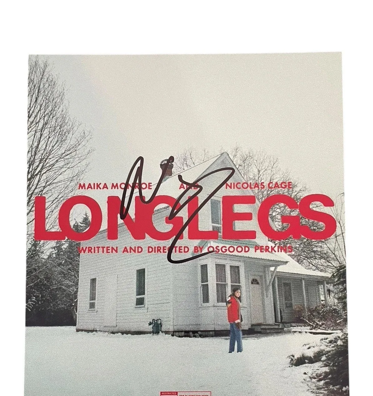 Nicholas Cage — NICOLAS NIC CAGE SIGNED AUTOGRAPH LONGLEGS 11x14 PHOTO C w/ PROOF JSA CERT COA, изображение 3