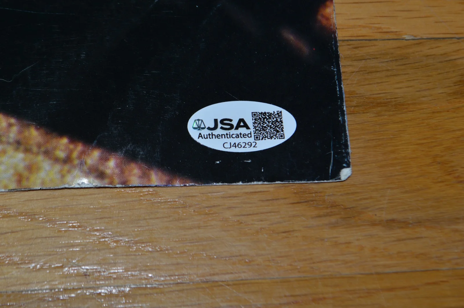 Peter Gabriel Autographed "Plays Live" LP Inner Sleeve Insert with JSA COA, image 4
