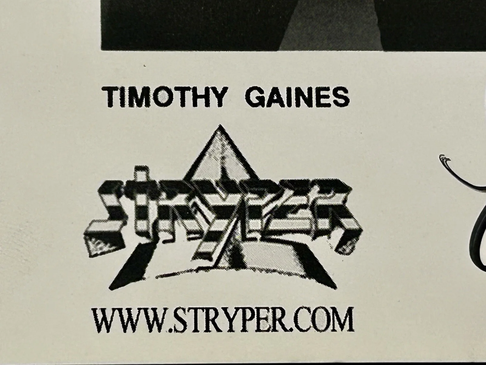 ROCK BAND STRYPER 8x10 PROMO PHOTO SIGNED BY ALL!, изображение 2