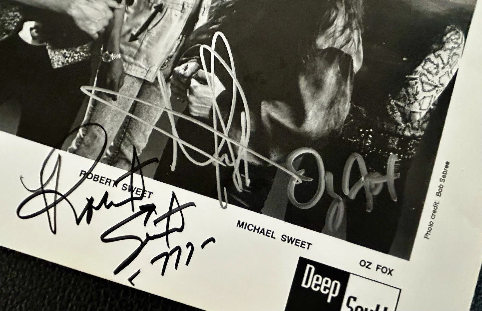 ROCK BAND STRYPER 8x10 PROMO PHOTO SIGNED BY ALL!, изображение 4
