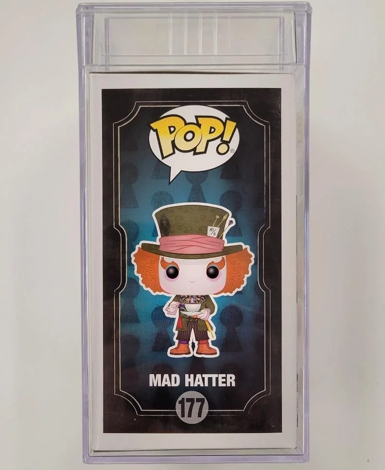 Johnny Depp — Johnny Depp signed Alice Mad Hatter Funko Pop Figure 177 autograph ~ PSA Encap, изображение 5