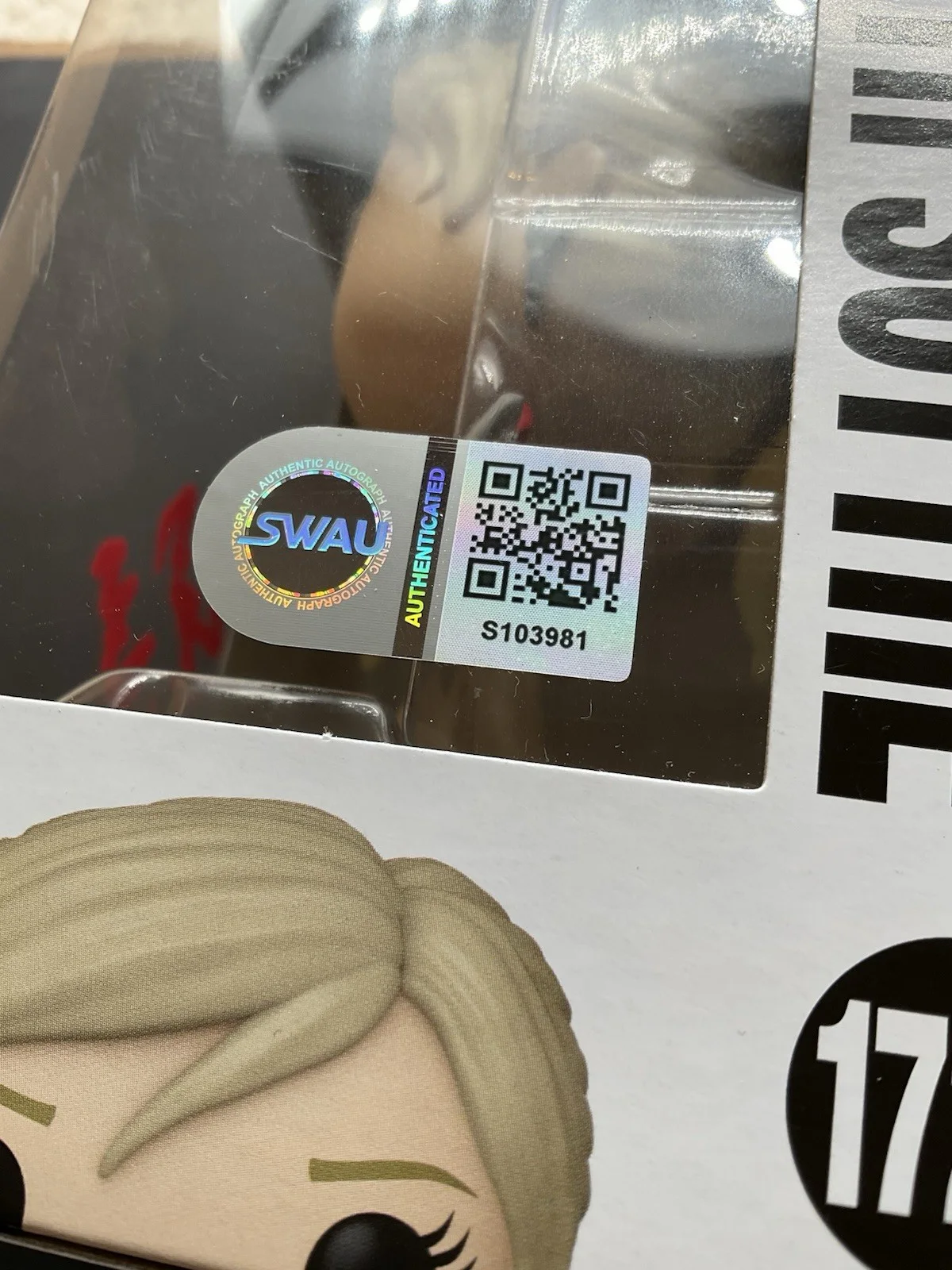 Sarah Michelle Gellar — Sarah Michelle Gellar signed Buffy the Vampire Slayer Funko Pop #1728 SWAU auto, image 3