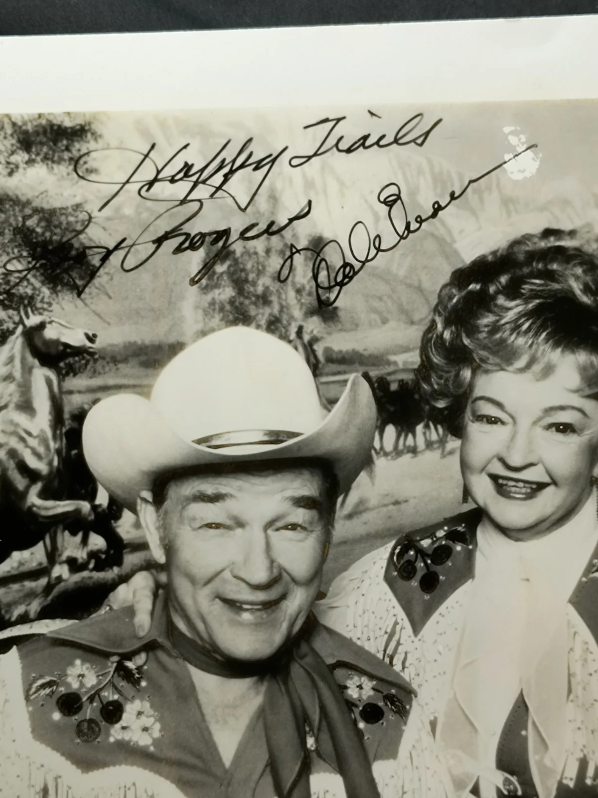 Roy Rogers, Dale Evans — Roy Rogers and Dale Evans - Signed Vintage Celebrity Autograph Photo - Cowboy, image 2
