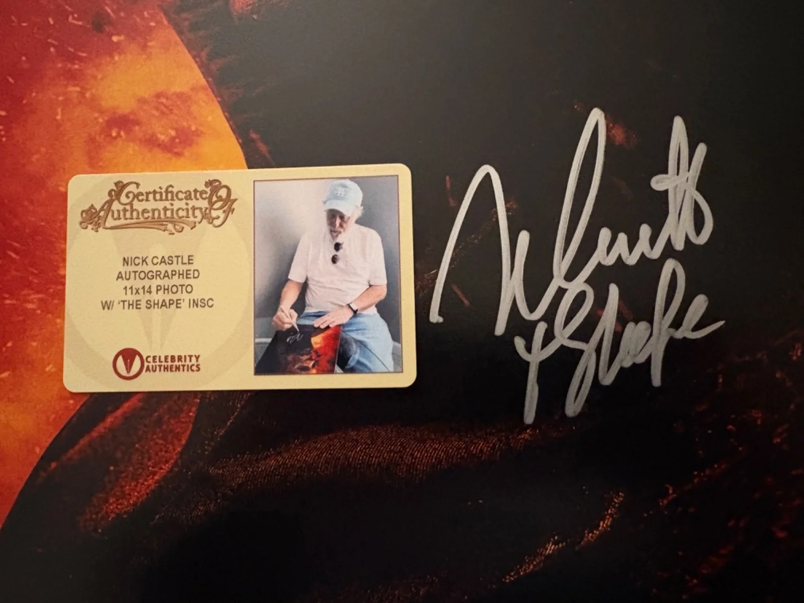 Nick Castle — Nick Castle Auto Halloween Kills Michael Myers 11x14 Celebrity Authentic COA, изображение 3