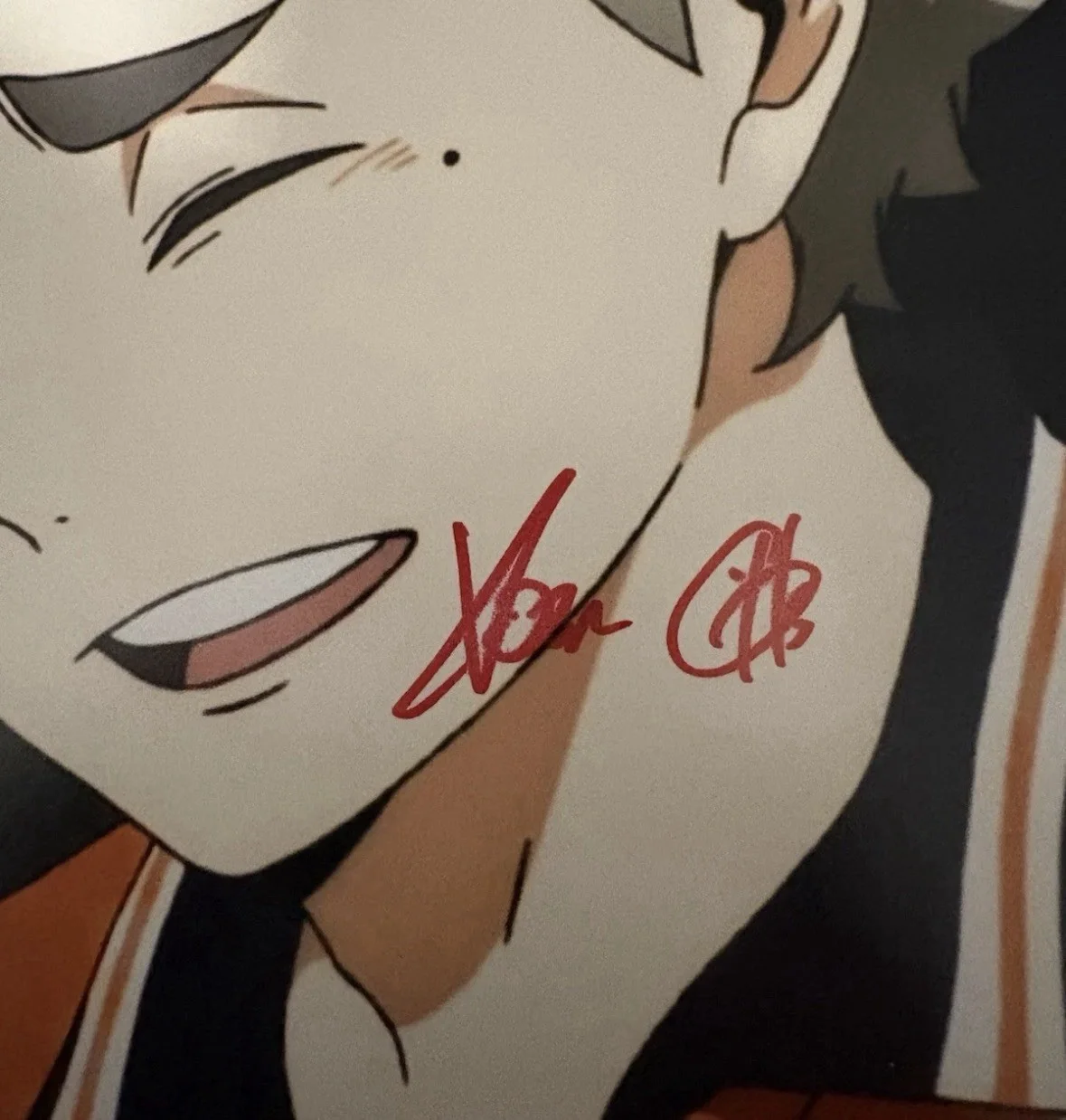 ADAM GIBBS — ADAM GIBBS Signed 8x10 Color Photo HAIKYOU W/ COA Beckett, изображение 2