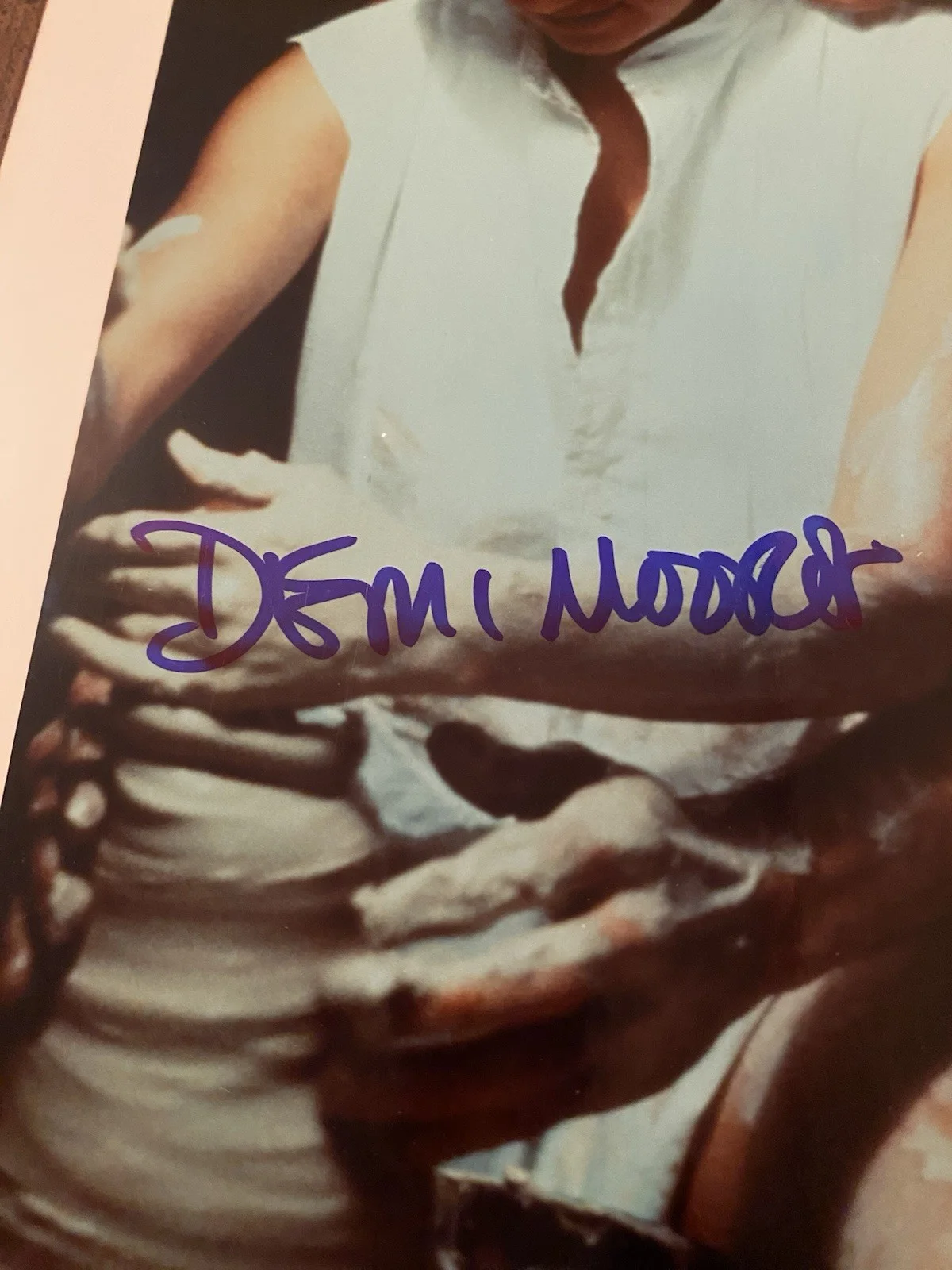 Patrick Swayze, Demi Moore — Patrick Swayze Demi Moore Signed Autographed Iconic Photo With COA Ghost RARE, image 5