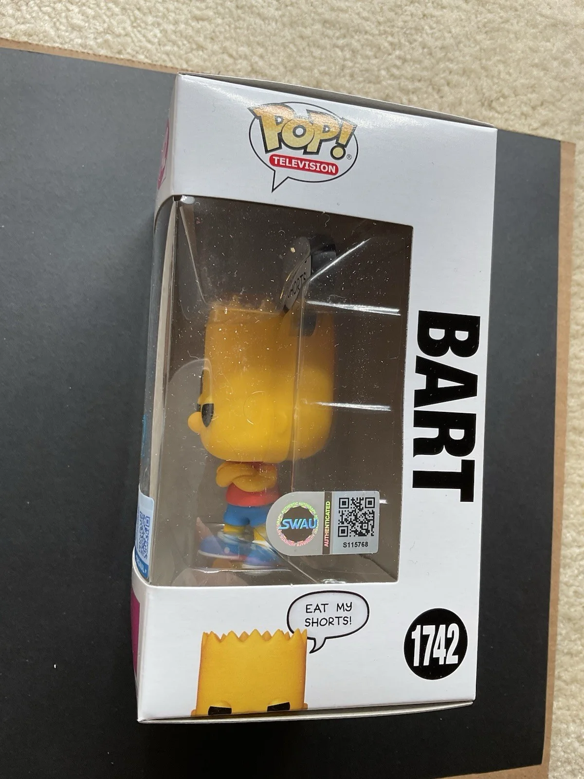 James L Brooks — James L Brooks Signed Simpsons Bart Funko Pop #1742 SWAU Simpsons autographed, image 2