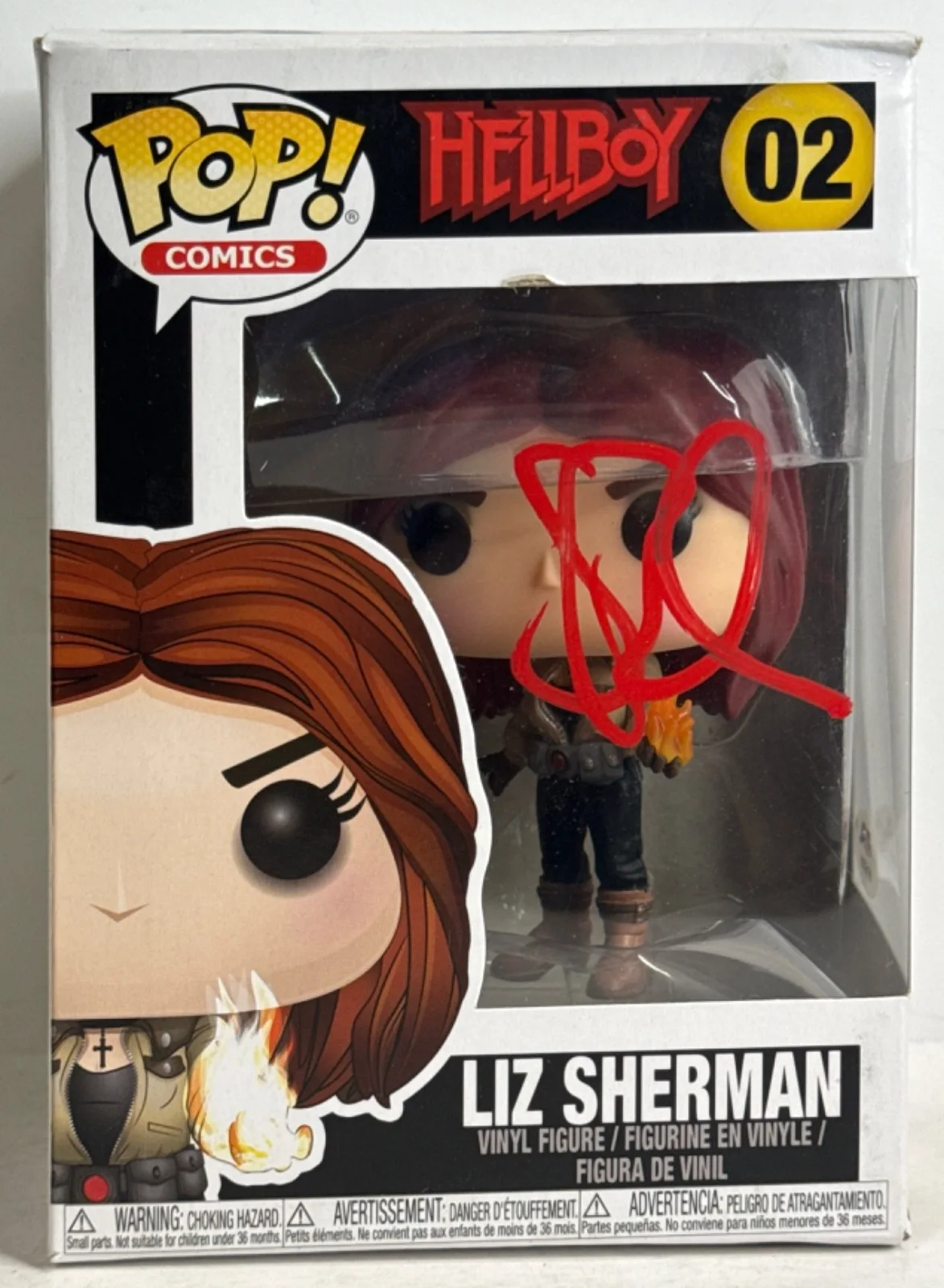 Selma Blair — Selma Blair Signed Hellboy Liz Sherman Funko #02 PSA AP18781
