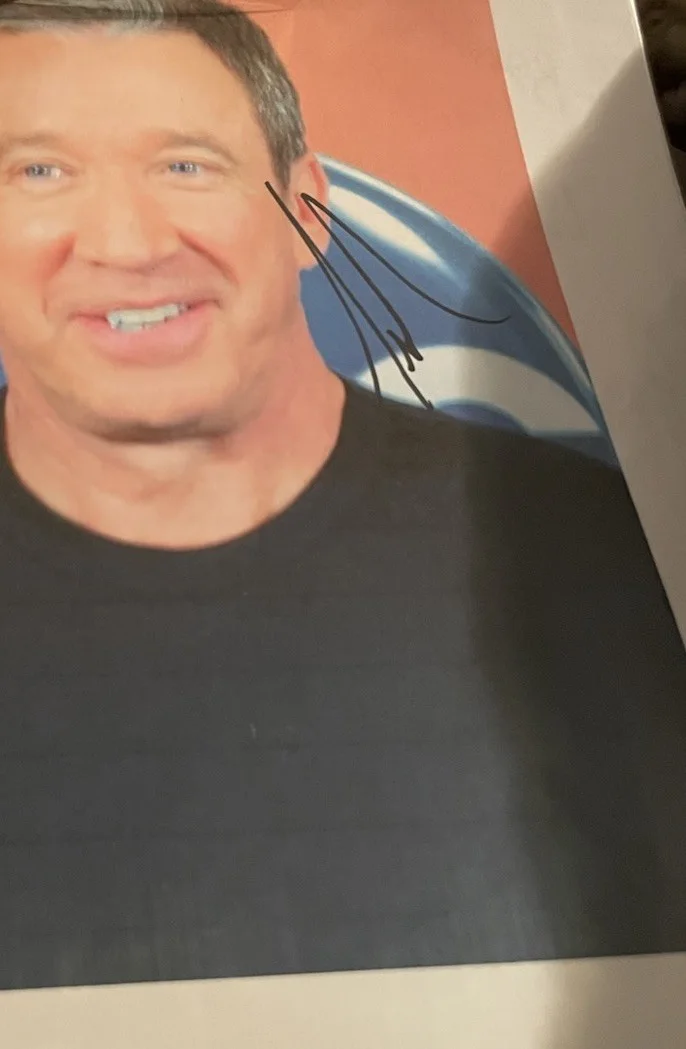 Tim Allen Autograph Computer Paper Signed Photo DISNEY PIXAR HOLLYWOOD ACTOR, изображение 2