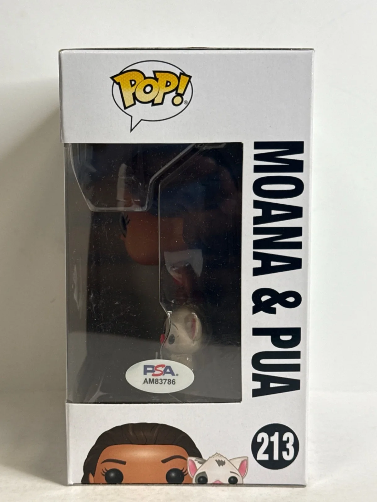 Aulil Cravalho — Aulil Cravalho Signed Disney Moana Funko #213 PSA AM83786, изображение 2