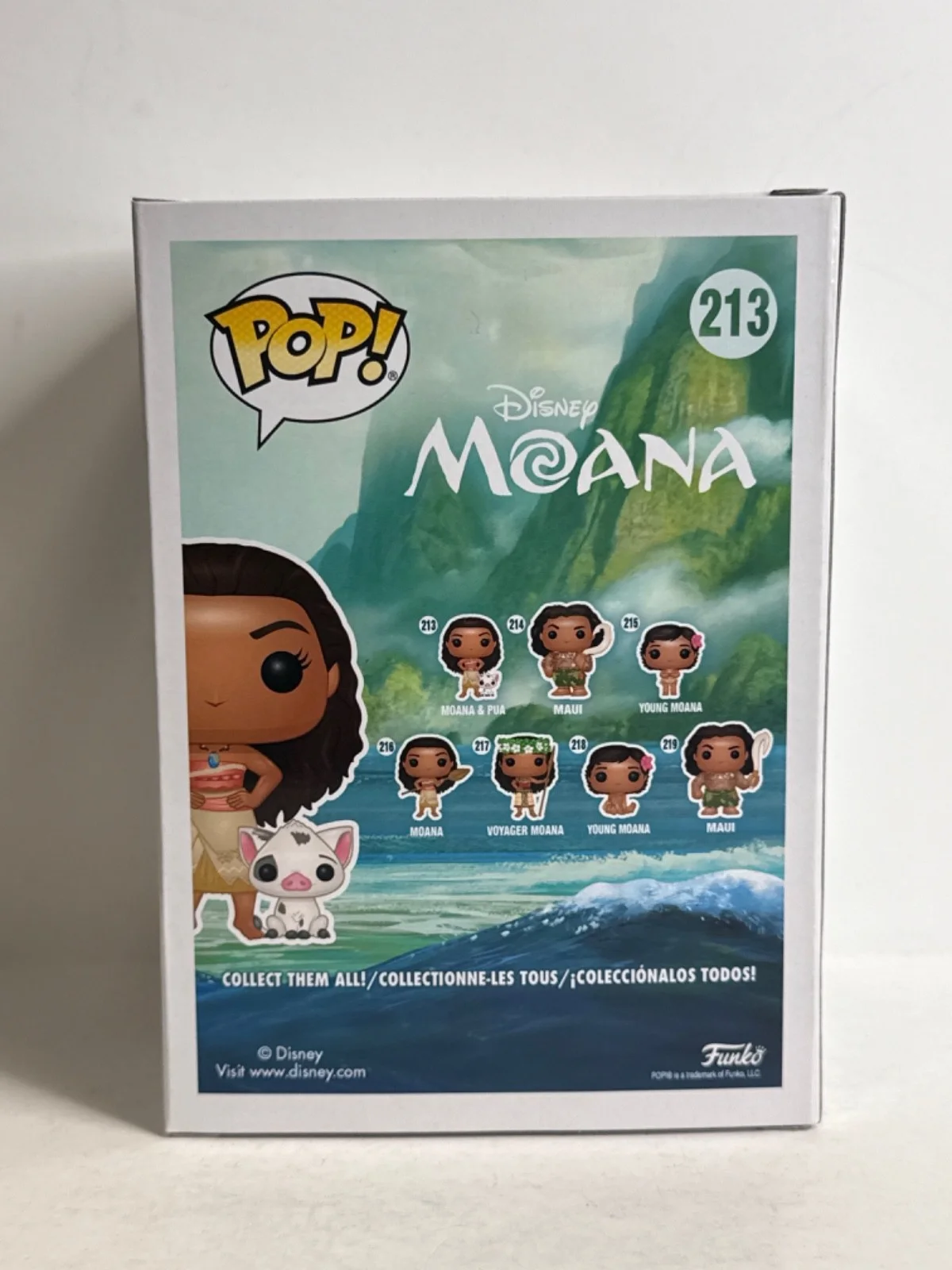 Aulil Cravalho — Aulil Cravalho Signed Disney Moana Funko #213 PSA AM83786, изображение 3