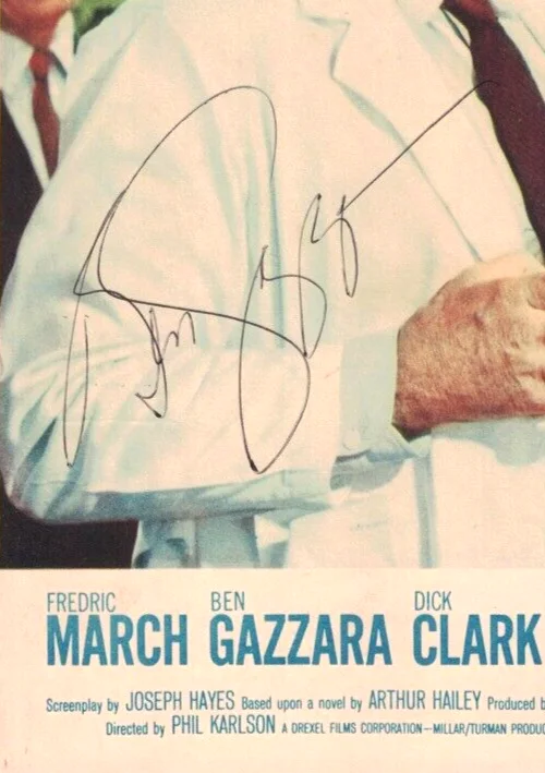 Ben Gazzara — BEN GAZARRA JSA Autographed The Young Doctors 11X14 Lobby Card FREE SHIP not PSA, изображение 2