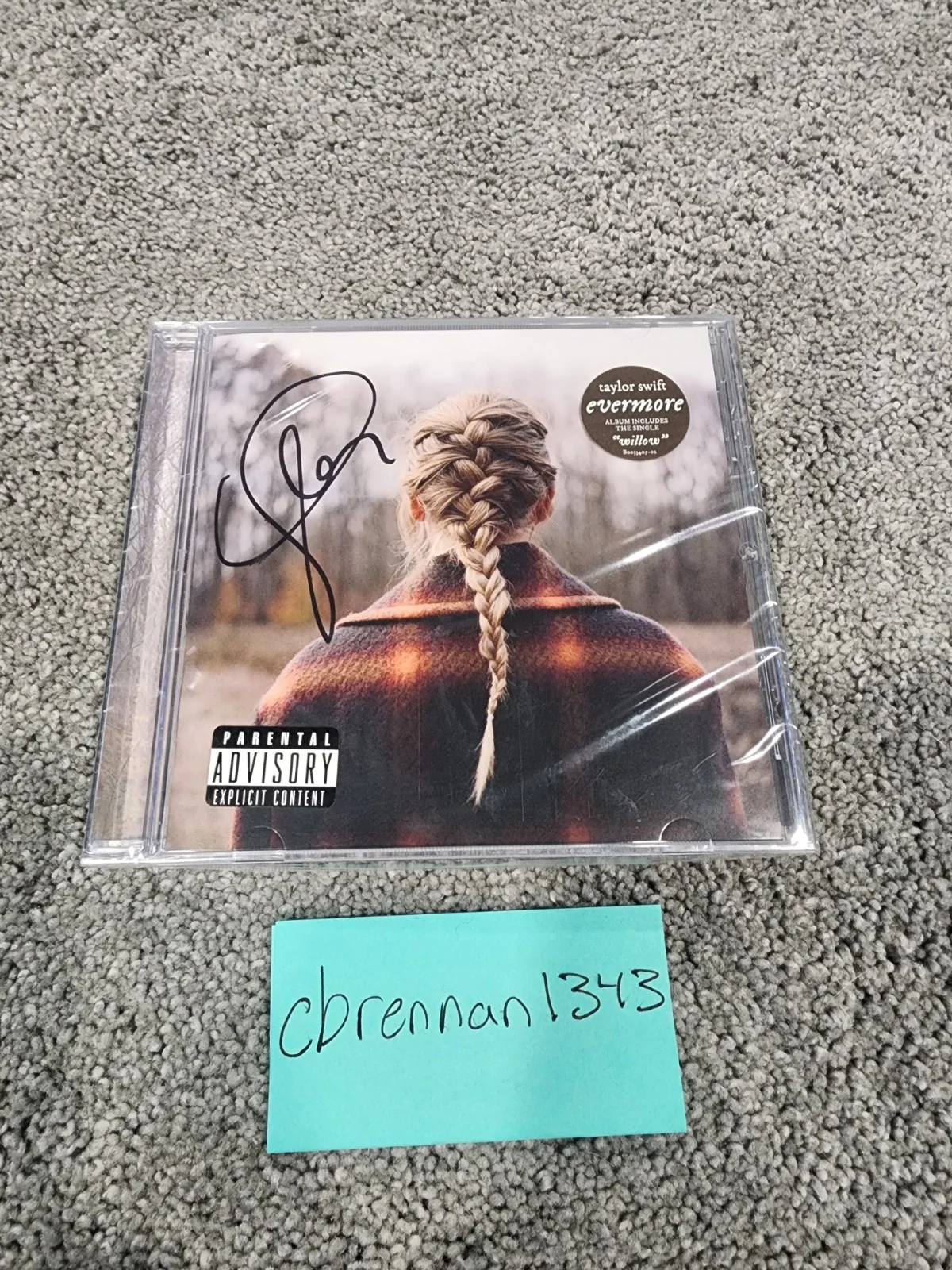 Taylor Swift - Evermore CD - Signed Autograph - New Sealed Unopened, изображение 3