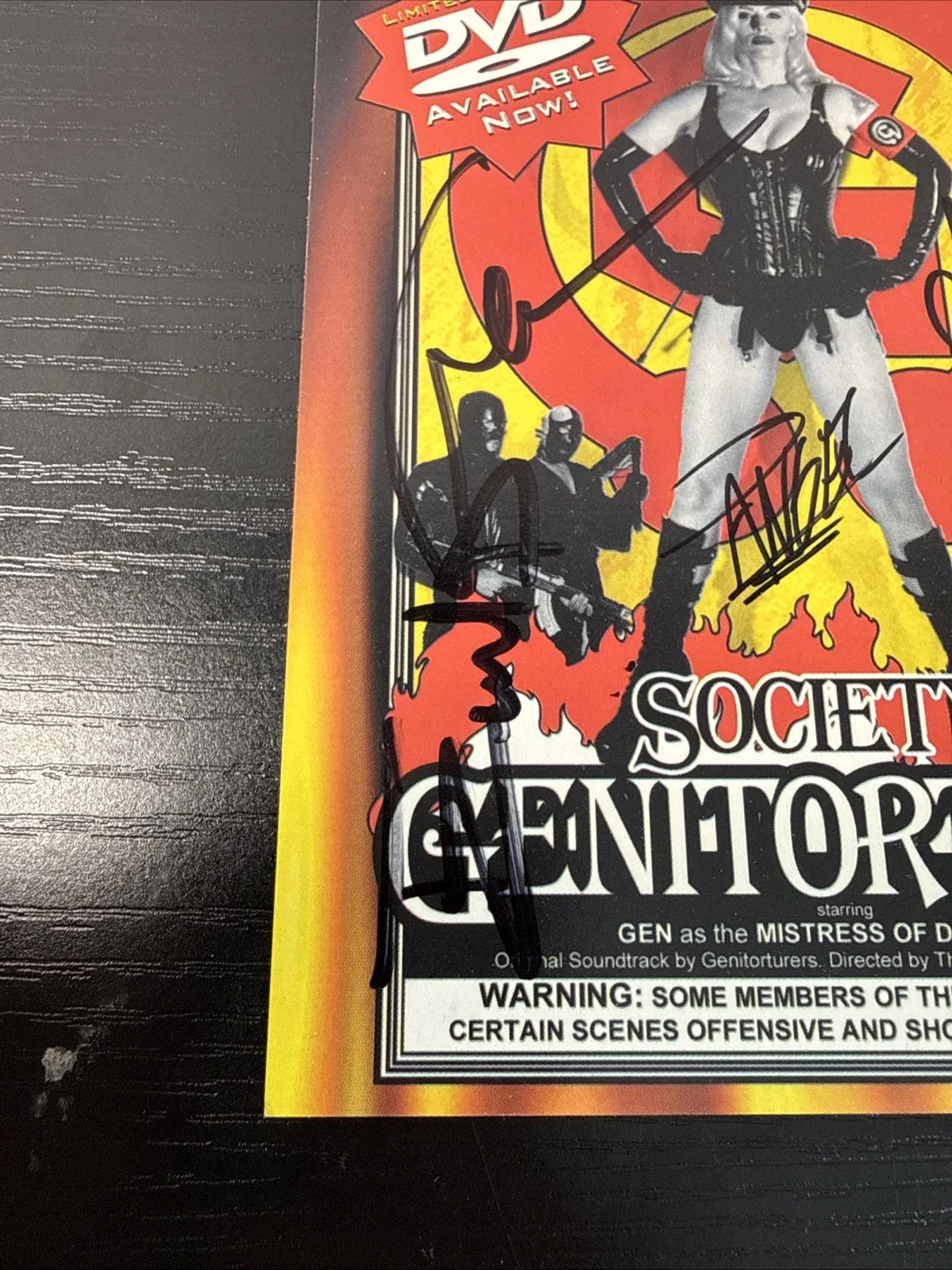 Evil D — Society of Genitorture Gen as Mistress of Discipline Signed Promo Card, изображение 4