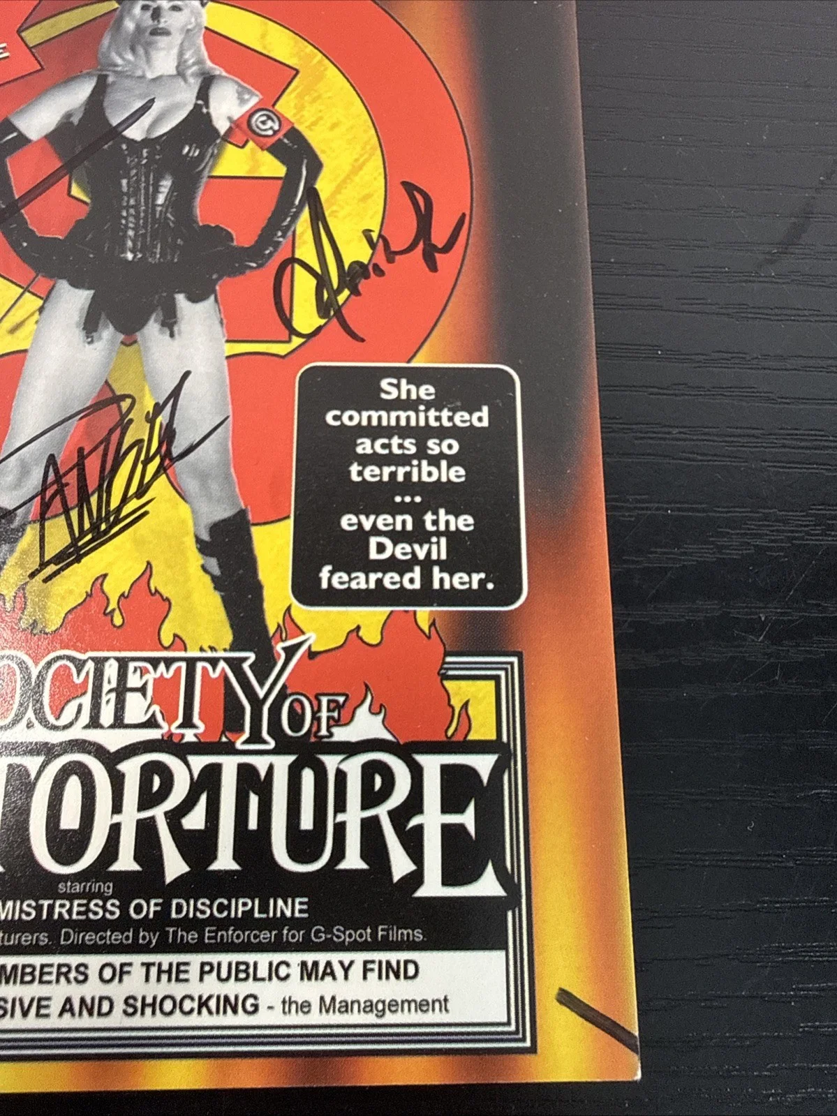 Evil D — Society of Genitorture Gen as Mistress of Discipline Signed Promo Card, изображение 5