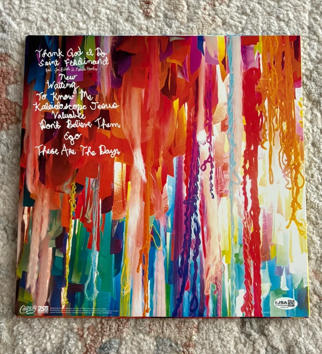 Lauren Daigle Signed Autographed Self Titled Vinyl Album Sweet Tart JSA COA!, изображение 5