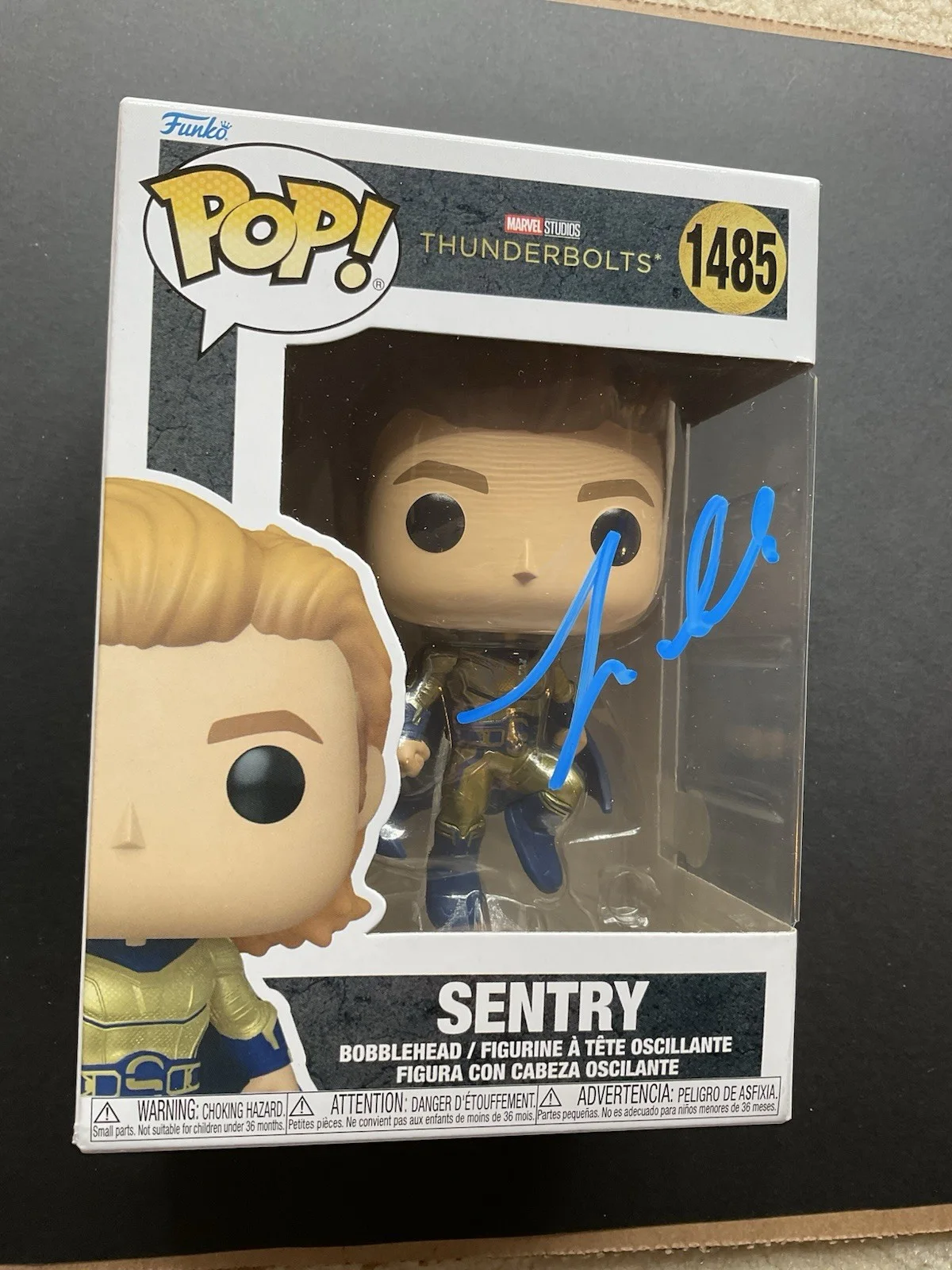 Lewis Pullman — Lewis Pullman Signed Thunderbolts Sentry Funko Pop #1485 BAS Marvel autographed