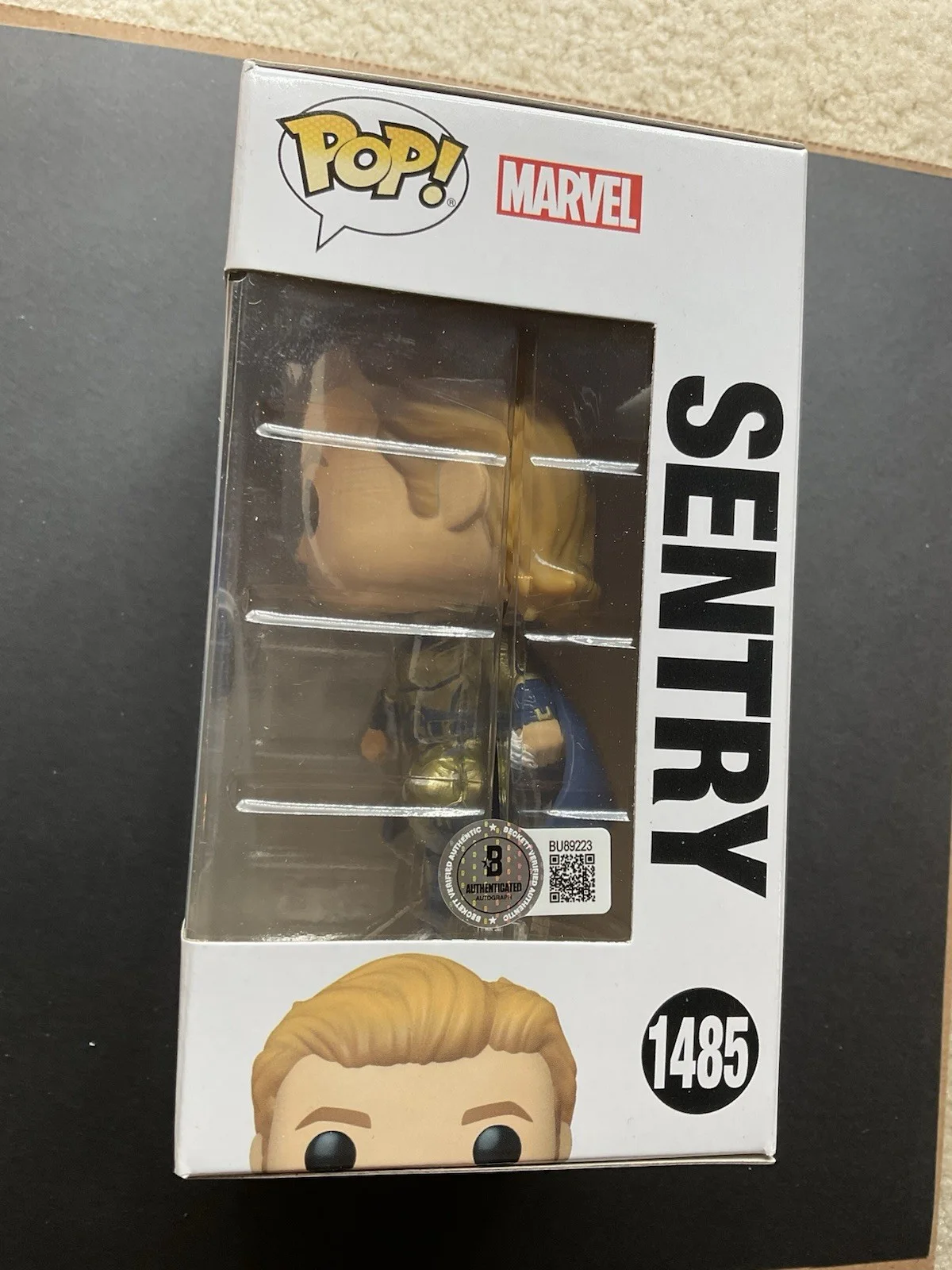 Lewis Pullman — Lewis Pullman Signed Thunderbolts Sentry Funko Pop #1485 BAS Marvel autographed, image 2