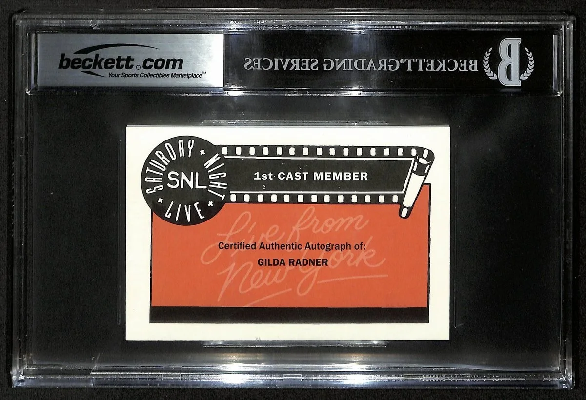 Gilda Radner SNL Signed/Auto 3.5x5 Custom Trading Card Beckett BAS 201308, изображение 2