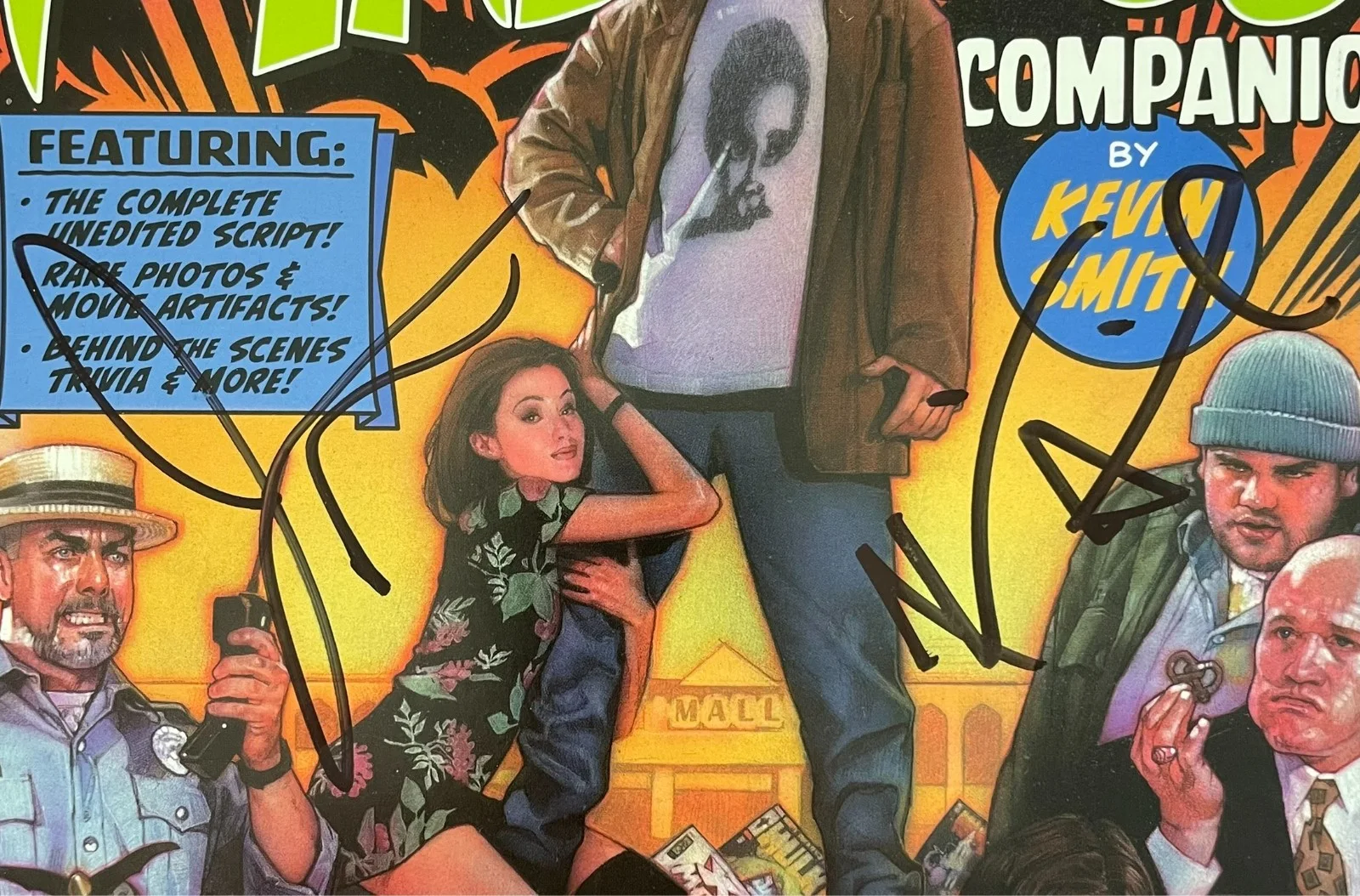 Kevin Smith — Kevin Smith & Jason Mewes Signed Mallrats Companion Full Movie Script JSA COA, image 2