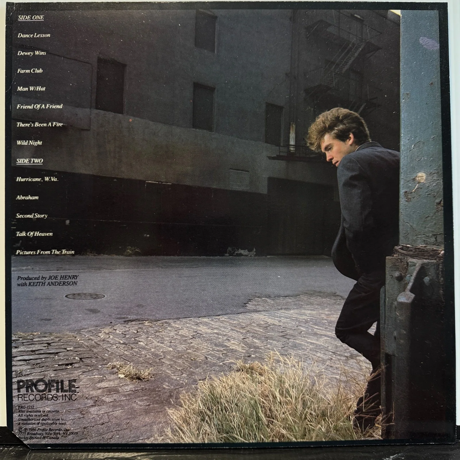 JOE HENRY "Talk Of Heaven" AUTOGRAPHED TO MIRO - USA vinyl Profile PRO-1212 NM!, изображение 2