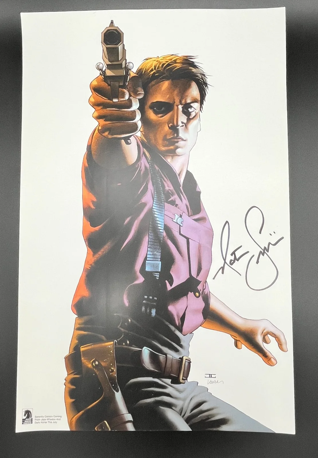 Nathan Fillion — Dark Horse Comics Serenity #1 Poster "Malcolm Reynolds" Signed by Nathan Fillion, image 2