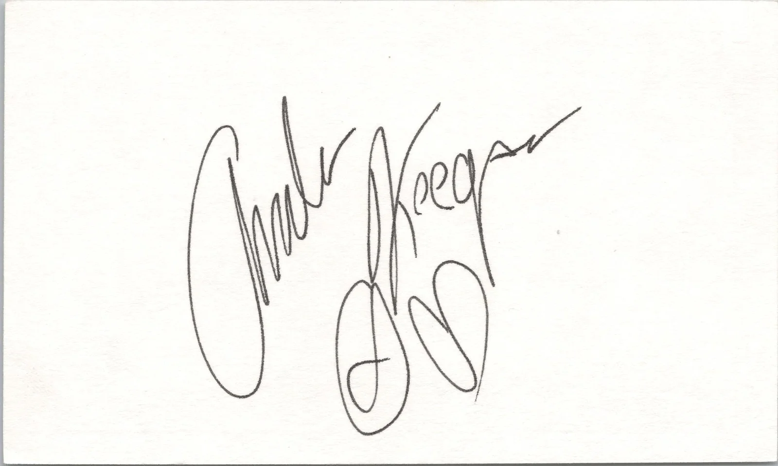 Andrew Keegan — Andrew Keegan Signed 3x5 Index Card 7th Heaven Autographed