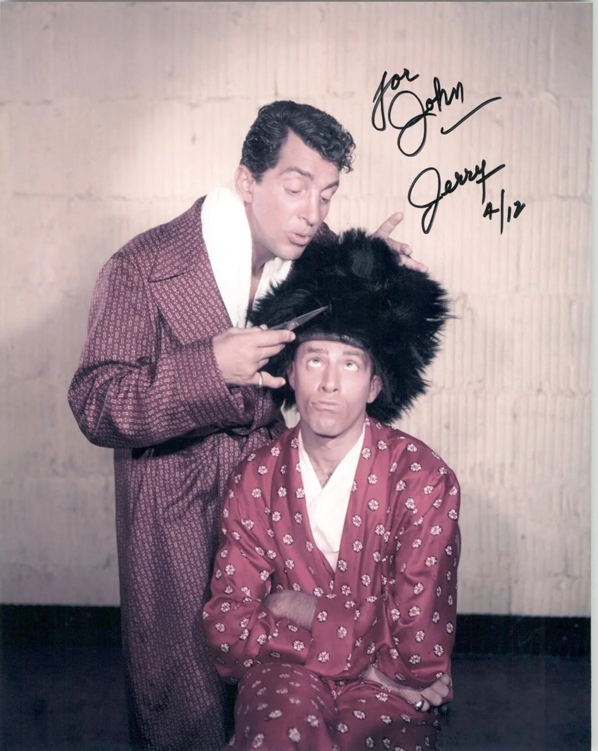 Jerry Lewis — Jerry Lewis (d. 2017) Signed Autographed Glossy 8x10 Photo "To John"