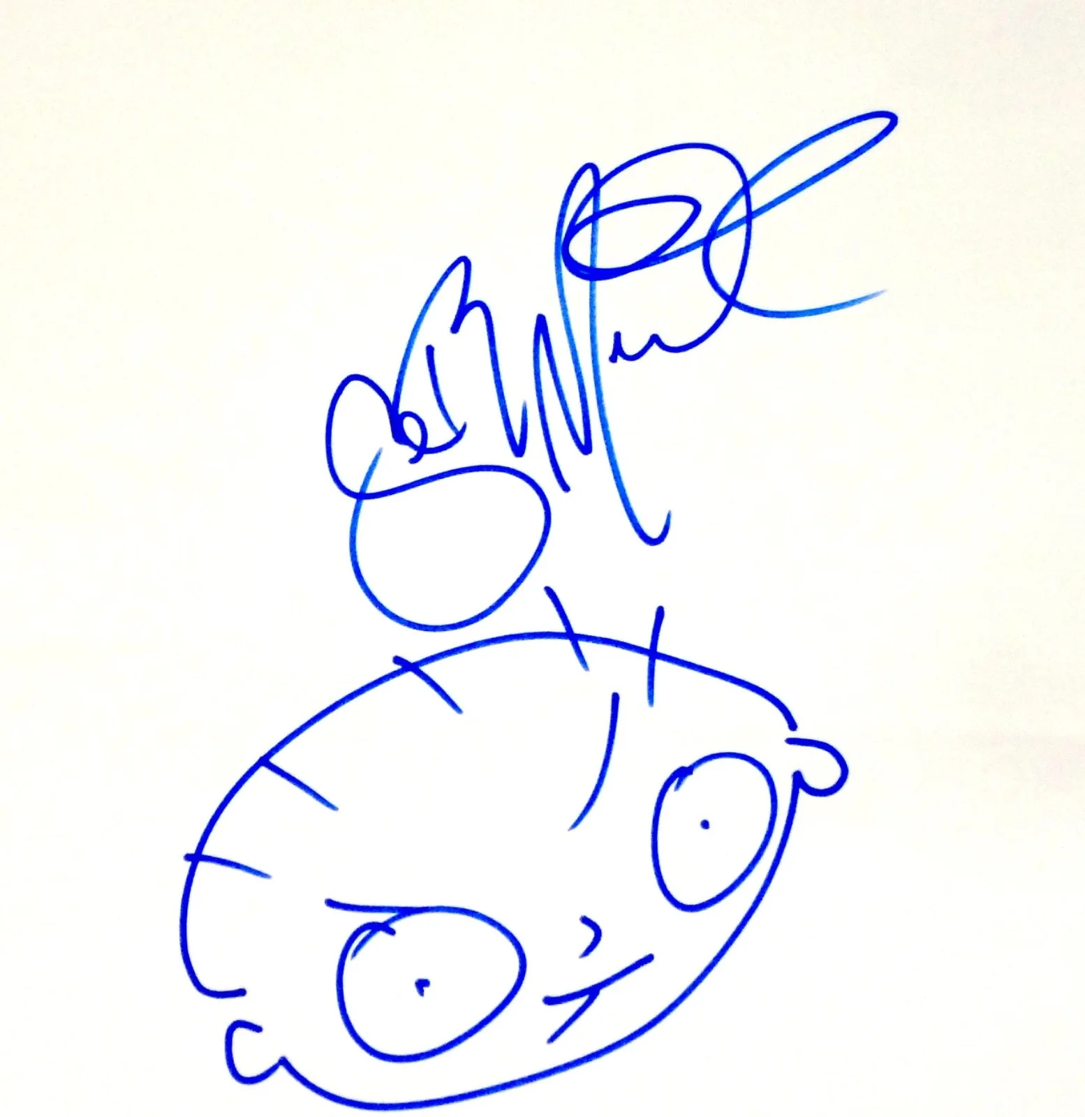 FAMILY GUY SETH MACFARLANE HAND SIGNED 11X14 STEWIE SKETCH DRAWING W/ PROOF +JSA, изображение 2