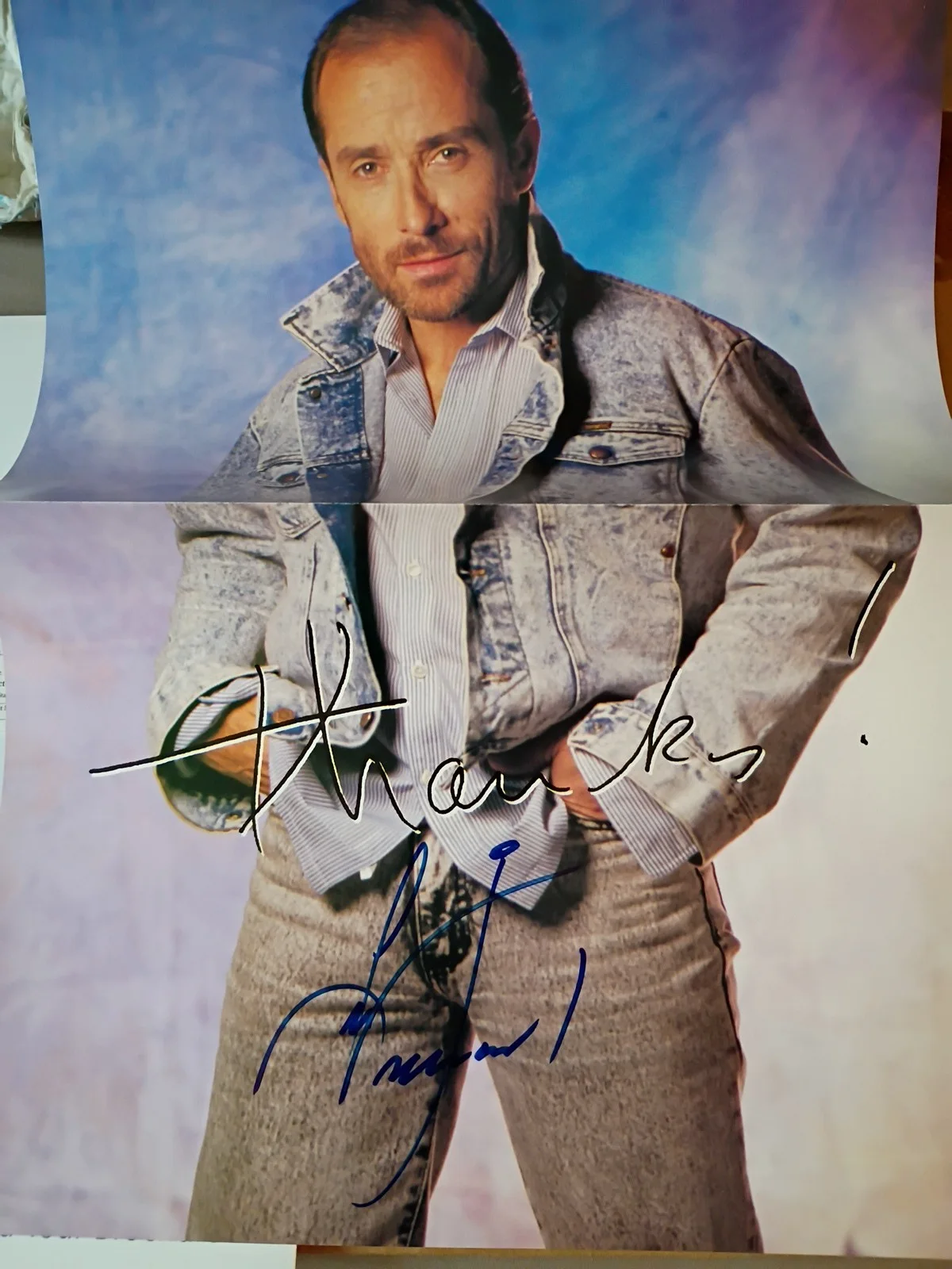Lee Greenwood Autographed Tour Brochure 12 x 27" COA Catch A Star Collectibles, изображение 3