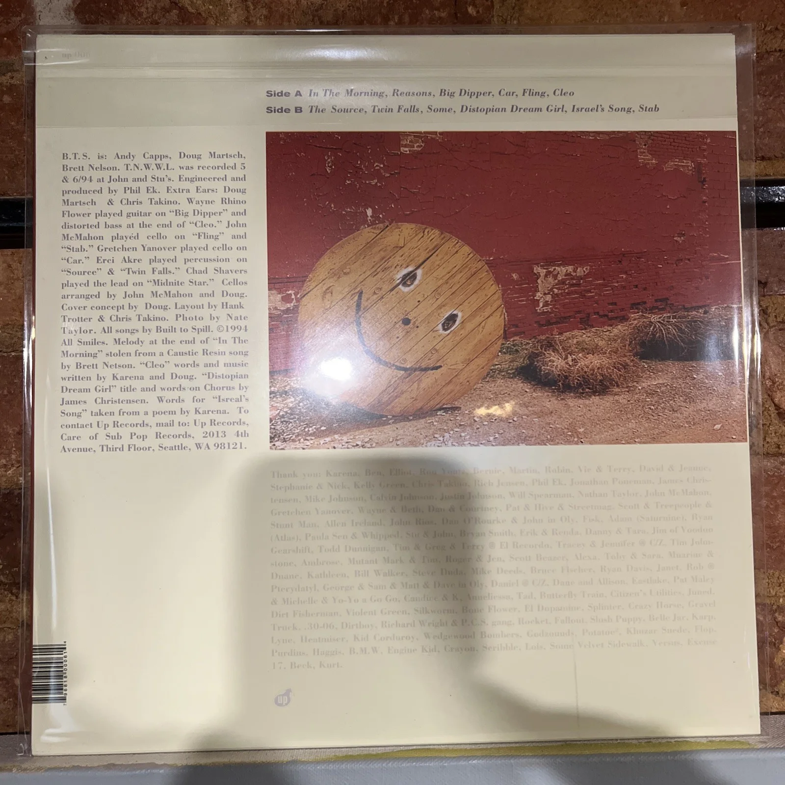 (SIGNED) BUILT TO SPILL THERES NOTHING WRONG VINYL AUTOGRAPHED BY DOUG MARTSCH, image 2